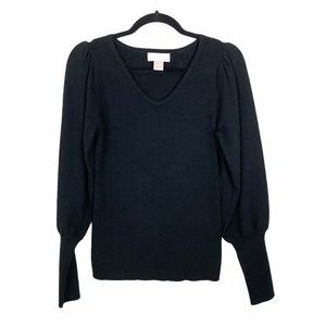 RACHEL PARCELL Juliet Puff Sleeve Sweater, NWOT, S